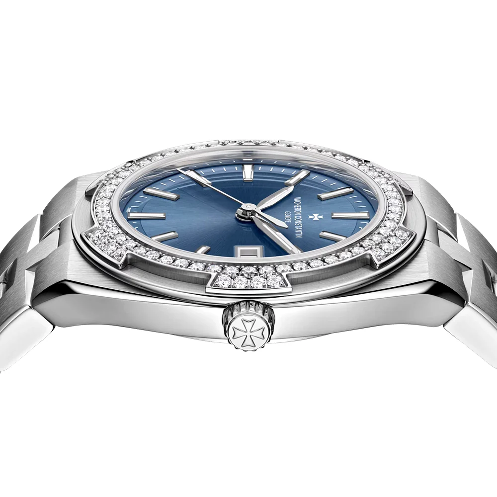 Overseas Quartz 33mm Blue Dial Diamond Set Ladies Watch - Image 5