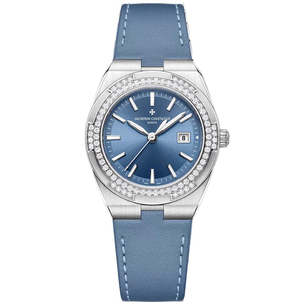 Overseas Quartz 33mm Blue Dial Diamond Set Ladies Watch - Image 7