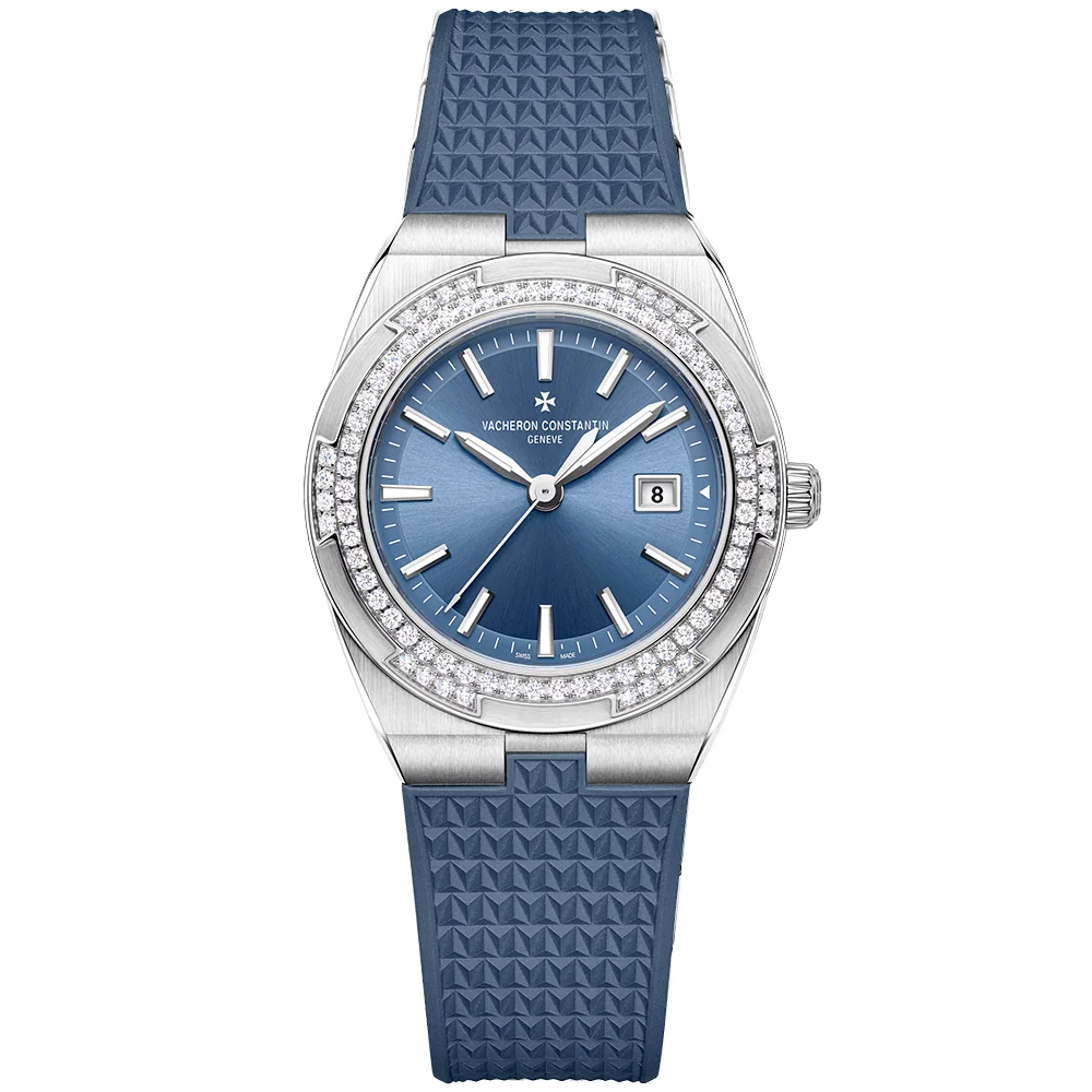 Overseas Quartz 33mm Blue Dial Diamond Set Ladies Watch - Image 8
