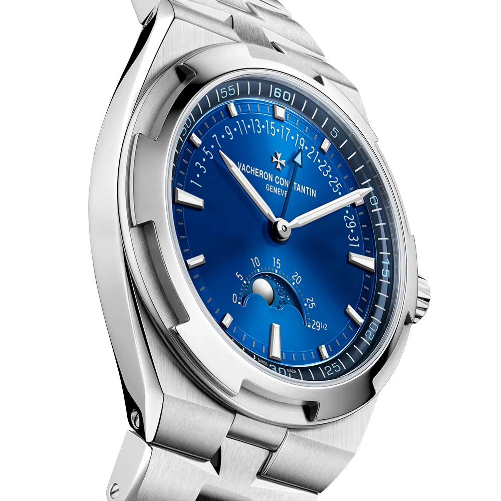 Overseas Moonphase Retrograde 41mm Blue Dial Automatic Mens Watch - Image 6