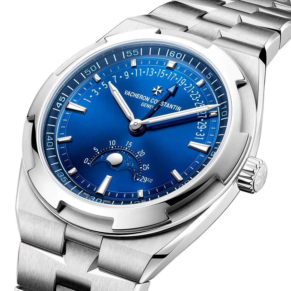 Overseas Moonphase Retrograde 41mm Blue Dial Automatic Mens Watch - Image 7