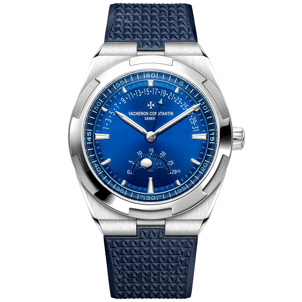 Overseas Moonphase Retrograde 41mm Blue Dial Automatic Mens Watch - Image 8