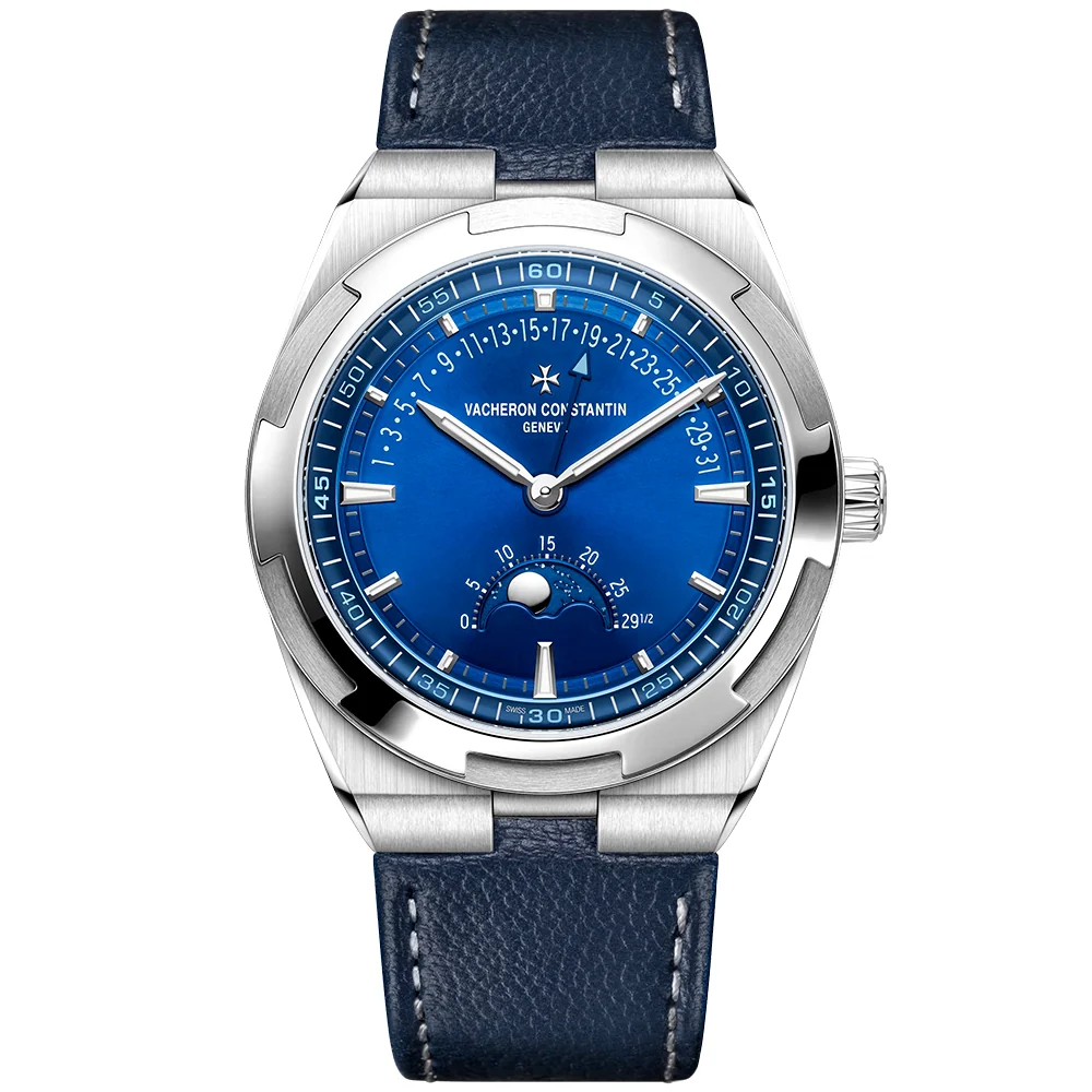 Overseas Moonphase Retrograde 41mm Blue Dial Automatic Mens Watch - Image 9