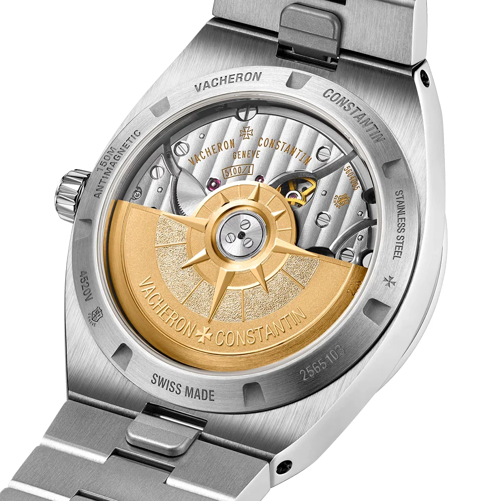 Overseas Self-Winding 41mm Steel Blue Dial Mens Bracelet Watch - Image 5