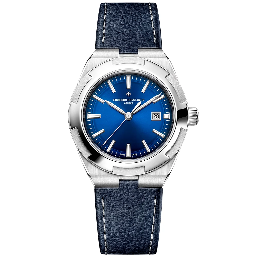 Overseas Self-Winding 34.5mm Blue Dial Ladies Bracelet Watch - Image 10