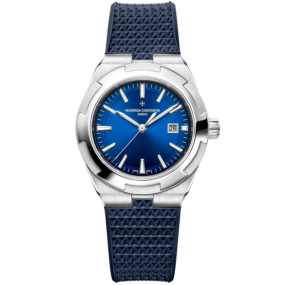 Overseas Self-Winding 34.5mm Blue Dial Ladies Bracelet Watch - Image 11
