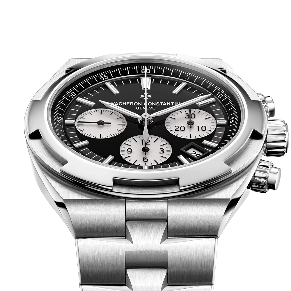 Overseas Chronograph 42.5mm Steel Black Dial Automatic Mens Watch - Image 5