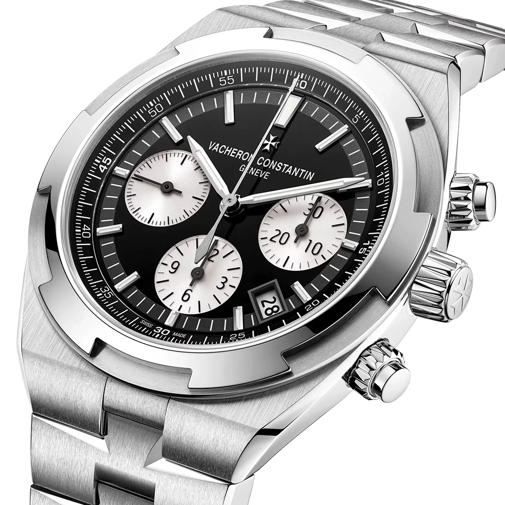 Overseas Chronograph 42.5mm Steel Black Dial Automatic Mens Watch - Image 6