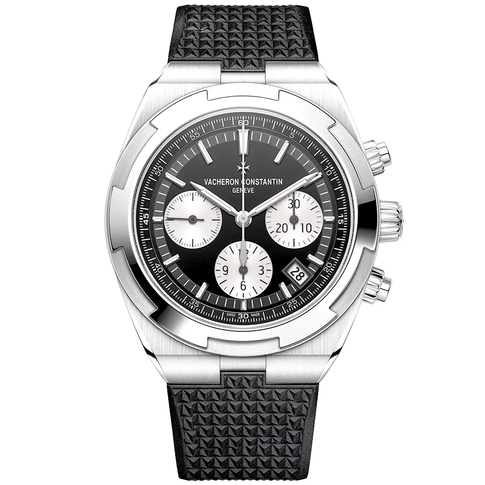 Overseas Chronograph 42.5mm Steel Black Dial Automatic Mens Watch - Image 8