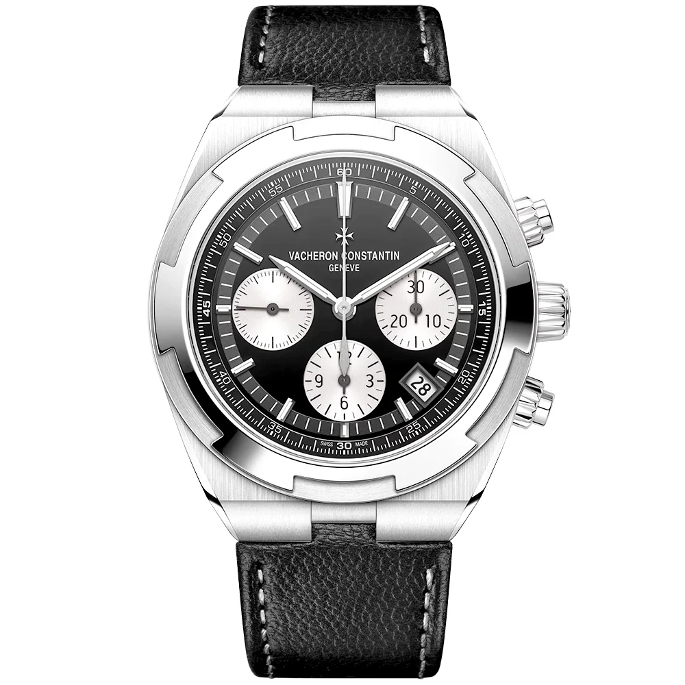 Overseas Chronograph 42.5mm Steel Black Dial Automatic Mens Watch - Image 9
