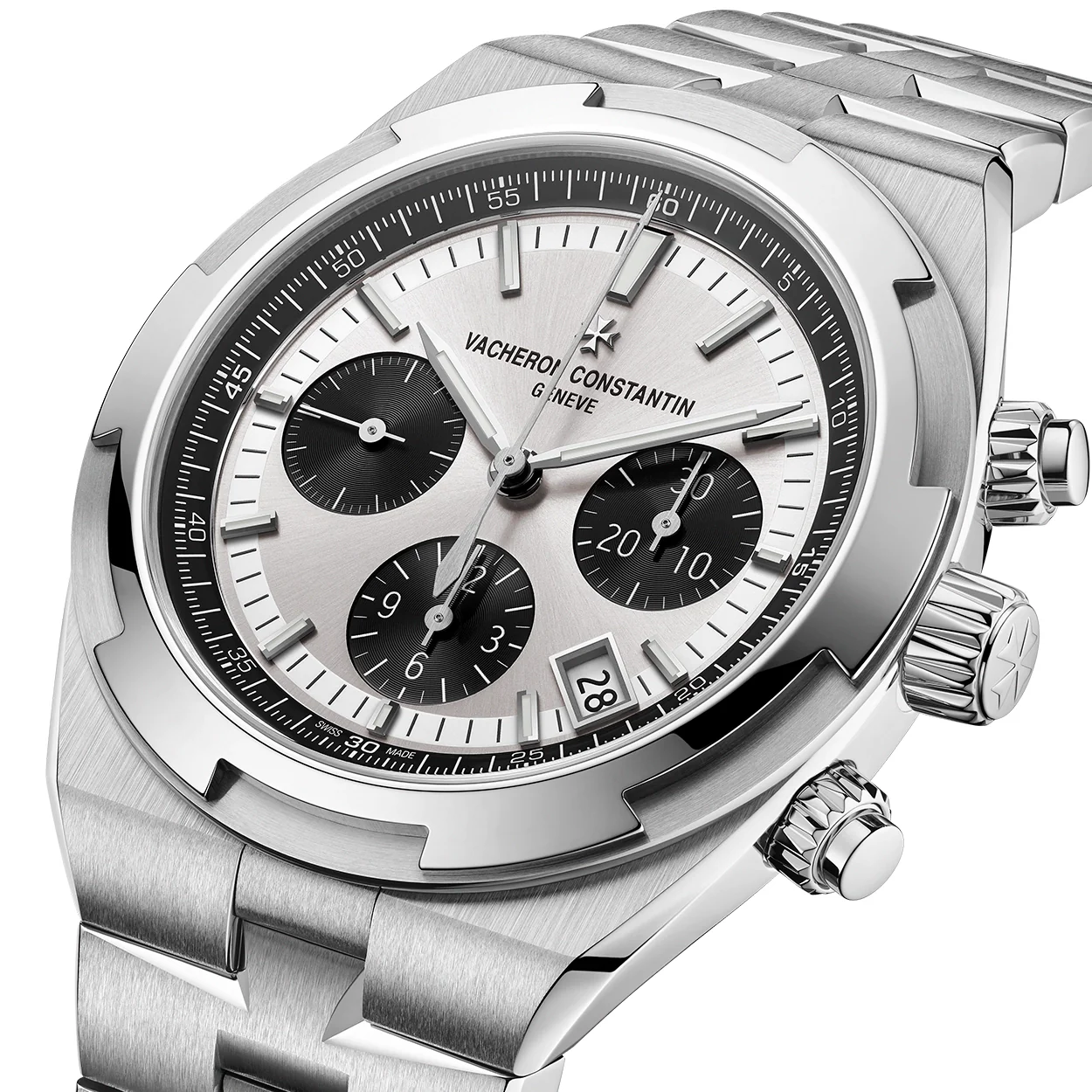 Overseas Chronograph 42.5mm Steel Silver Dial Automatic Mens Watch - Image 6