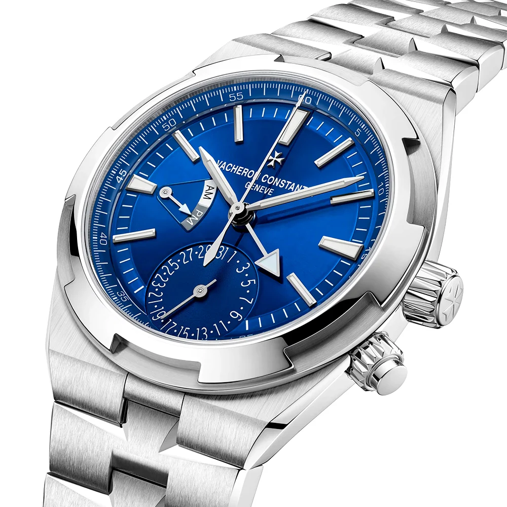Overseas Dual Time 41mm Blue Dial Men's Automatic Bracelet Watch - Image 6