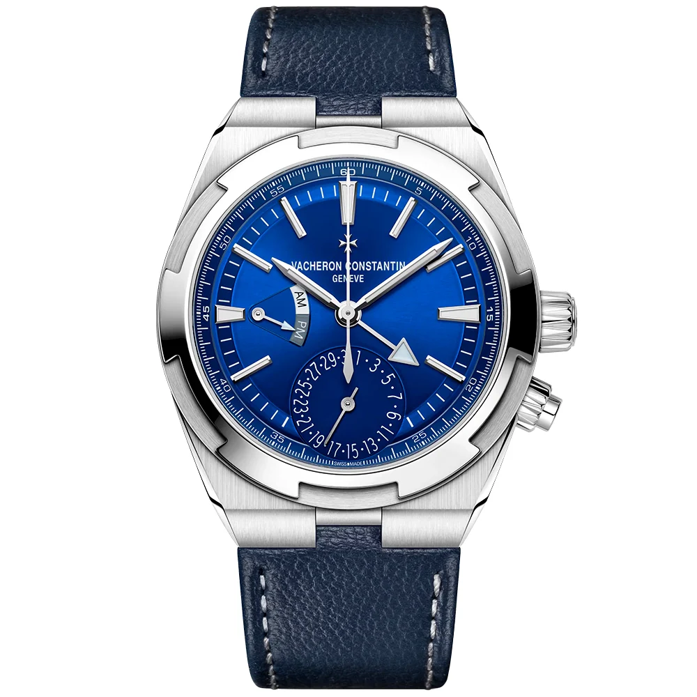 Overseas Dual Time 41mm Blue Dial Men's Automatic Bracelet Watch - Image 9