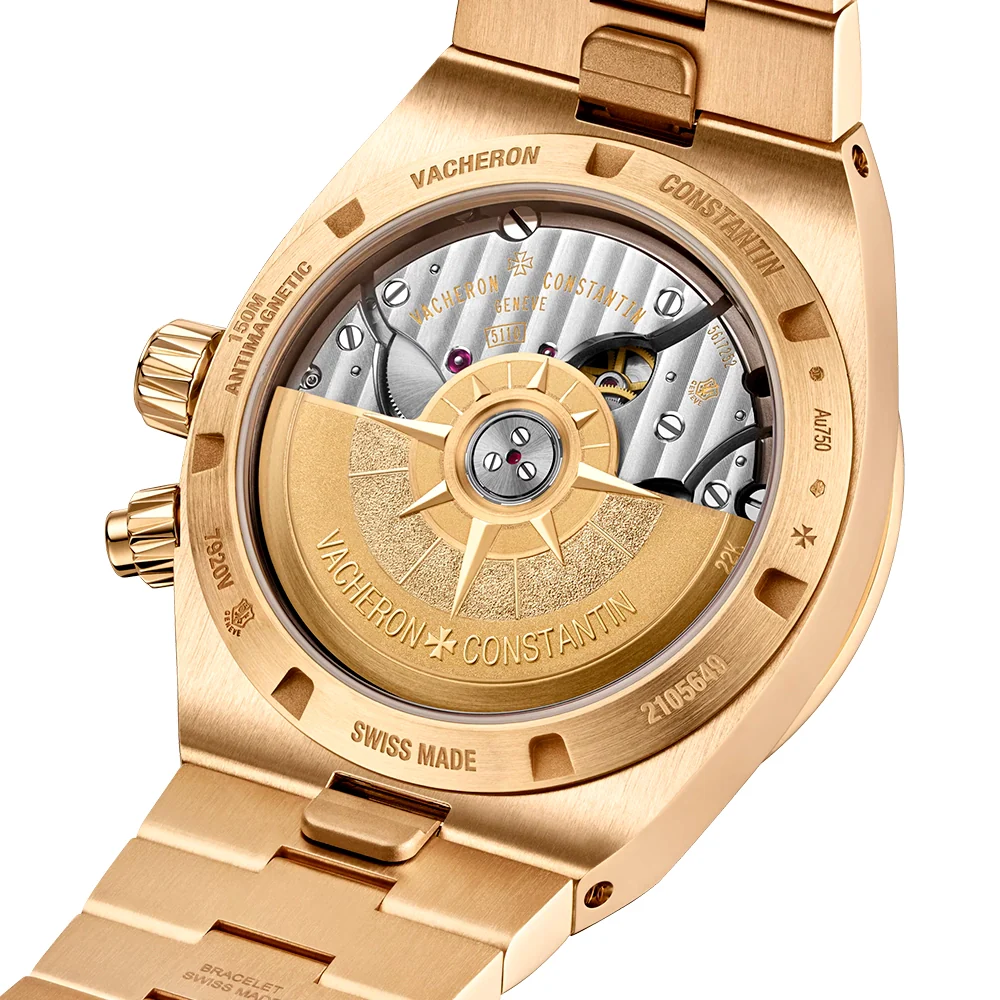 Overseas Dual Time 18ct Pink Gold Green Dial Automatic Watch - Image 6