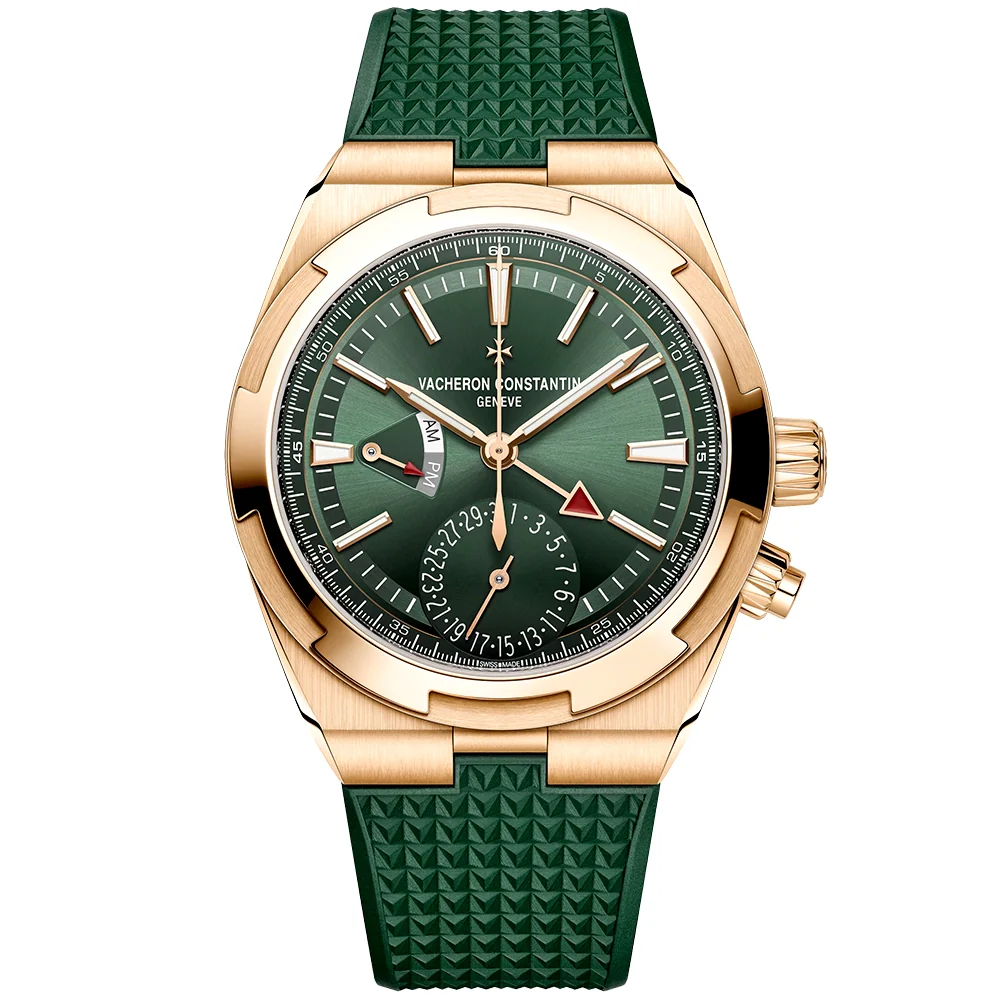 Overseas Dual Time 18ct Pink Gold Green Dial Automatic Watch - Image 8