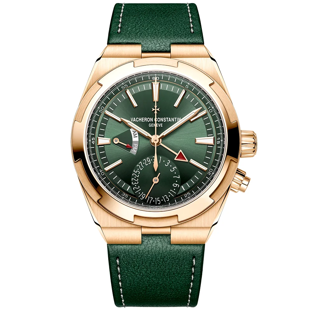 Overseas Dual Time 18ct Pink Gold Green Dial Automatic Watch - Image 9