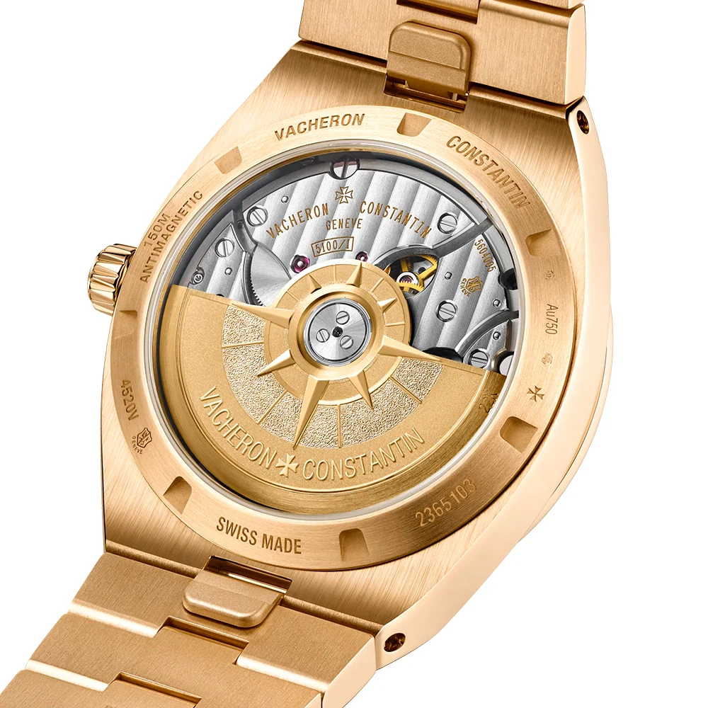 Overseas Self-Winding 18ct Pink Gold Green Dial Automatic Men's Watch - Image 6