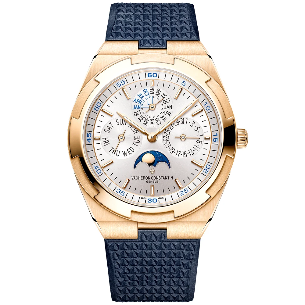 Overseas Perpetual Calendar Ultra-Thin Silver Dial 18ct Pink Gold Watch - Image 5