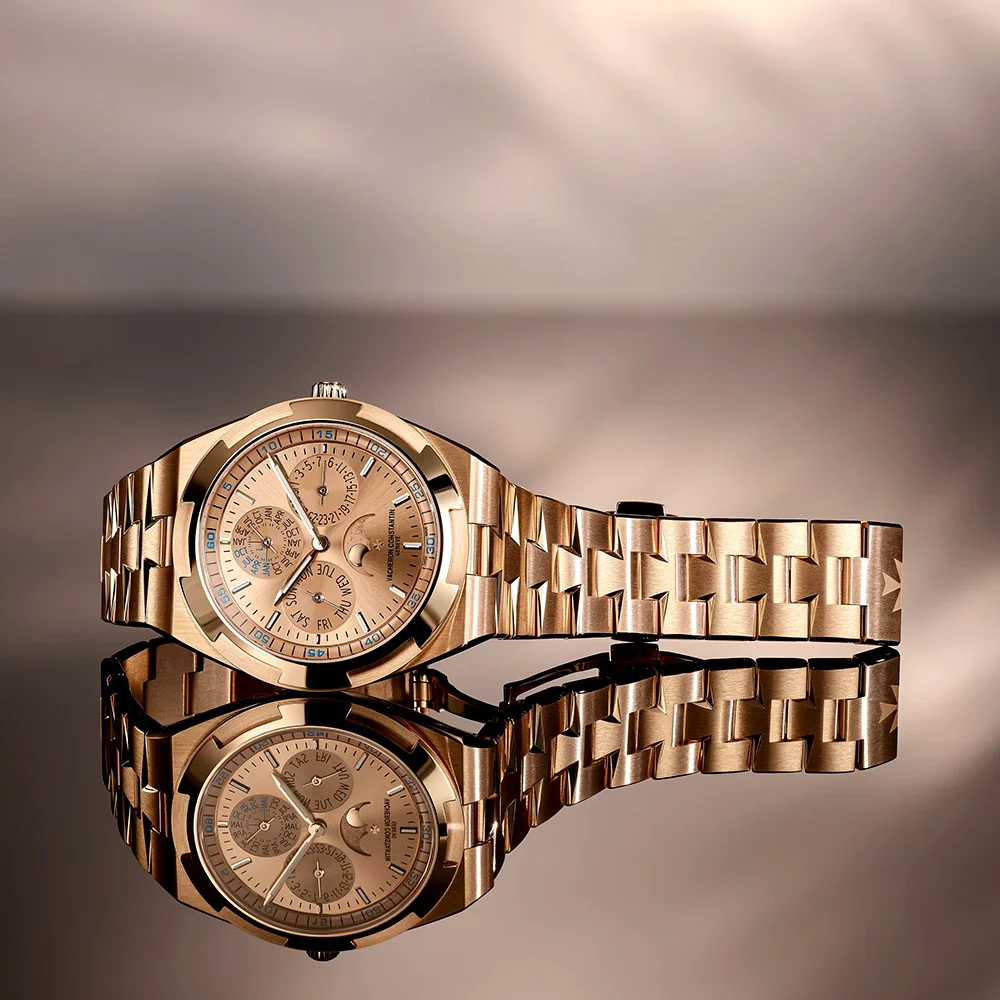 Overseas Perpetual Calendar Ultra-Thin 41.5mm 18ct Pink Gold Watch - Image 6