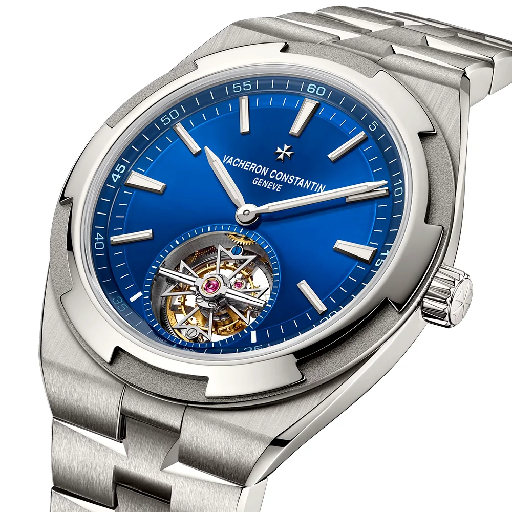 Overseas Tourbillon 42.5mm Blue Dial Automatic Men's Bracelet Watch - Image 5
