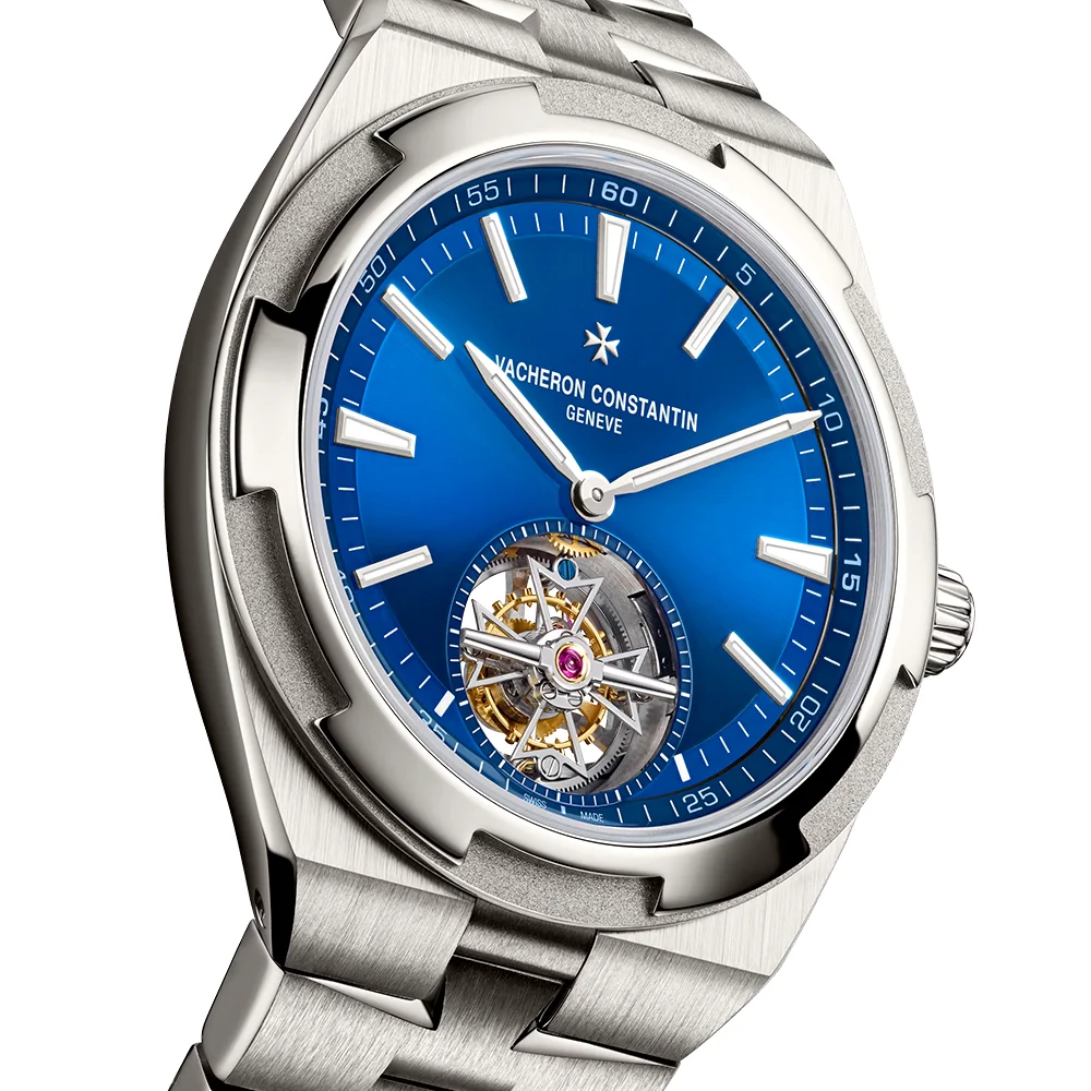 Overseas Tourbillon 42.5mm Blue Dial Automatic Men's Bracelet Watch - Image 6