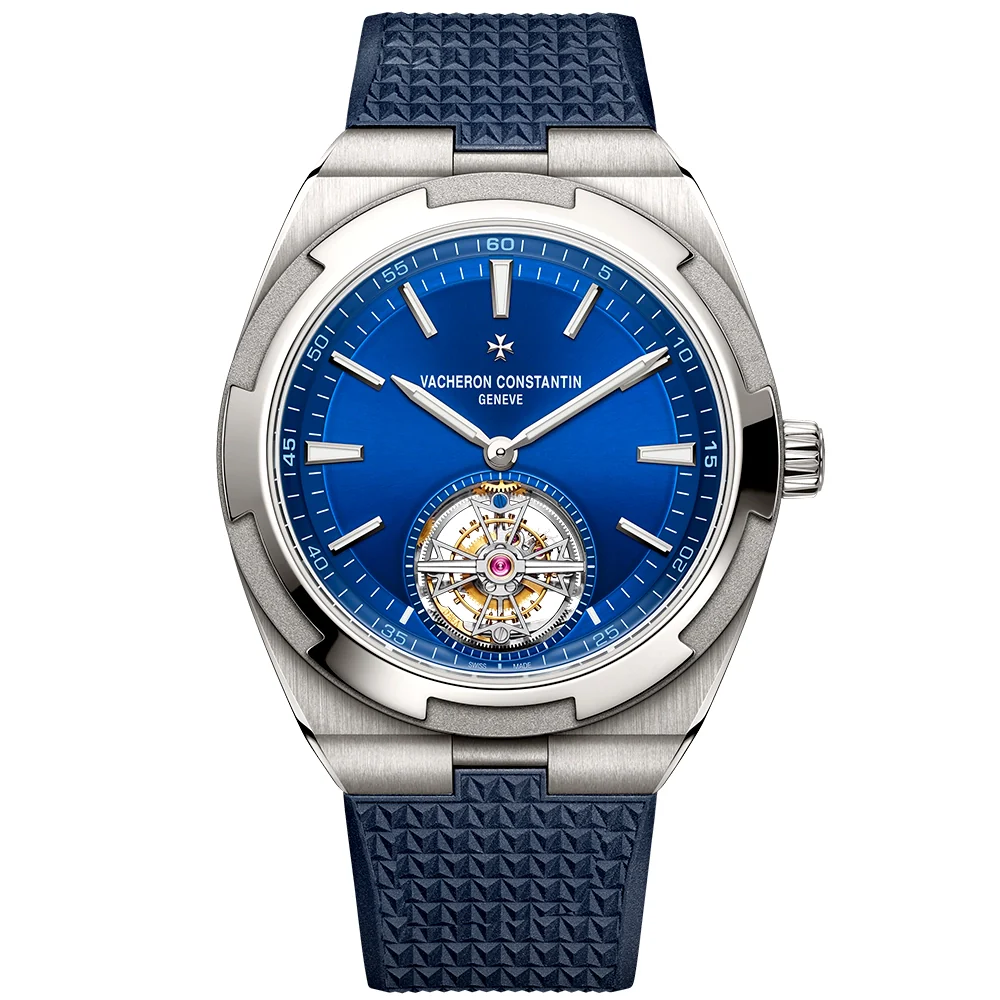Overseas Tourbillon 42.5mm Blue Dial Automatic Men's Bracelet Watch - Image 8