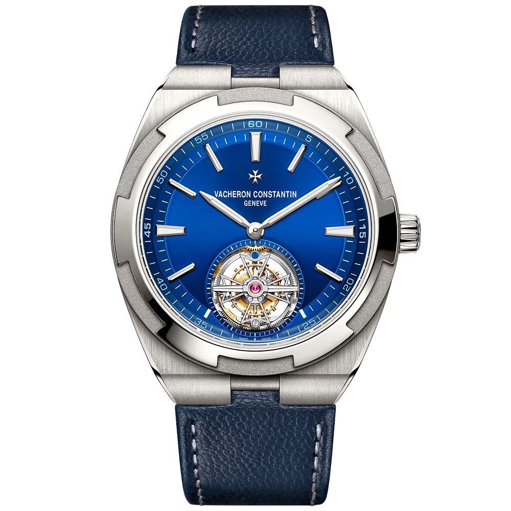 Overseas Tourbillon 42.5mm Blue Dial Automatic Men's Bracelet Watch - Image 9