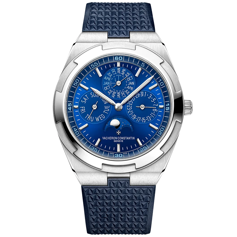 Overseas Perpetual Calendar Ultra-Thin Blue Dial 18ct White Gold Watch - Image 5