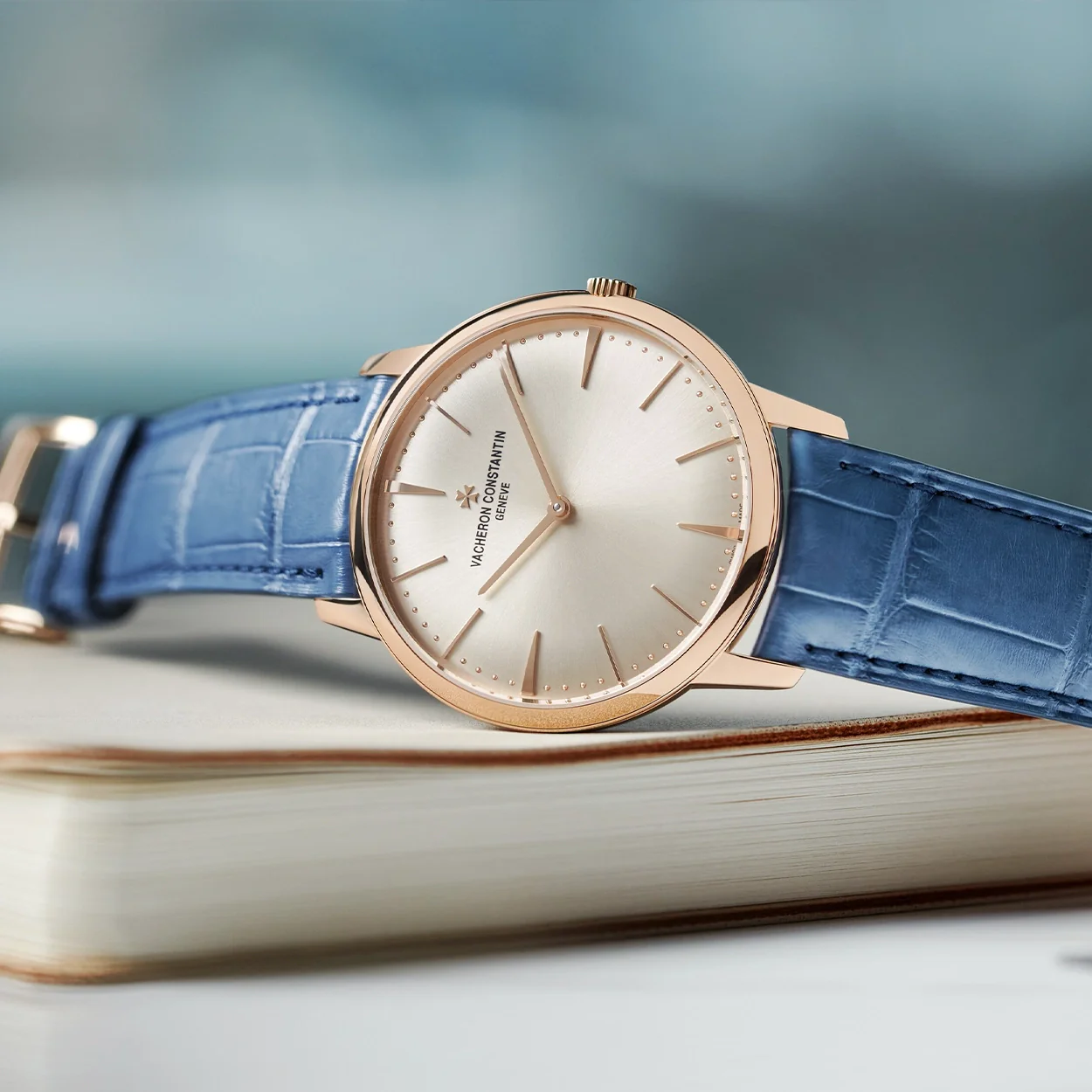 Patrimony Manual-Winding 39mm 18ct Pink Gold Silver Dial Watch - Image 2