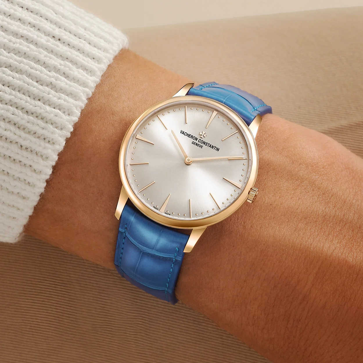 Patrimony Manual-Winding 39mm 18ct Pink Gold Silver Dial Watch - Image 4