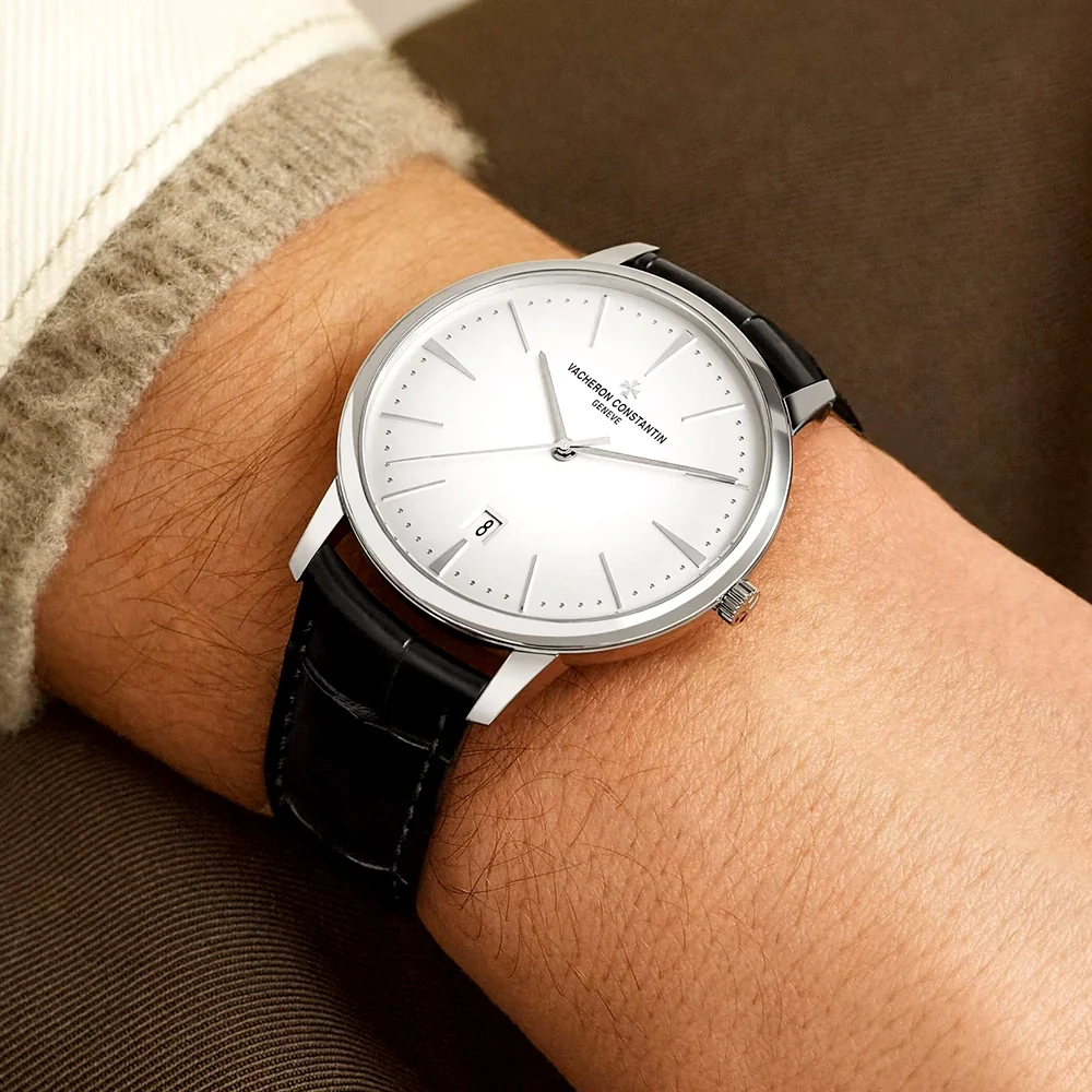 Patrimony Self-Winding 40mm 18ct White Gold Silver Dial Mens Watch - Image 2