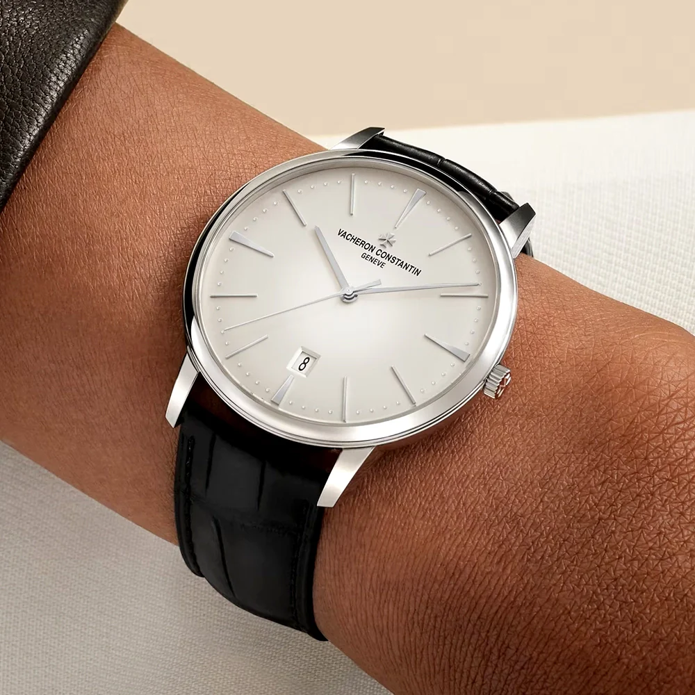 Patrimony Self-Winding 40mm 18ct White Gold Silver Dial Mens Watch - Image 4