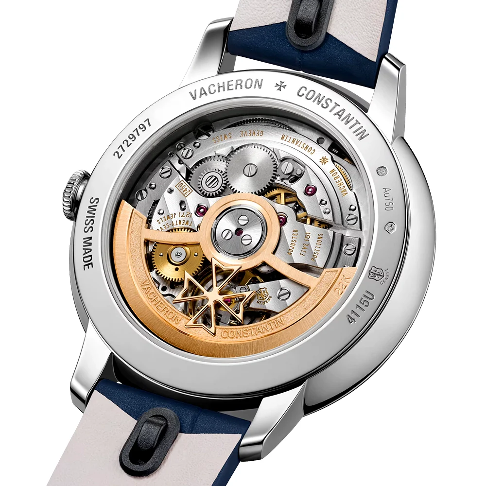 Patrimony Self-Winding 36.5mm 18ct White Gold Diamond Set Strap Watch - Image 7