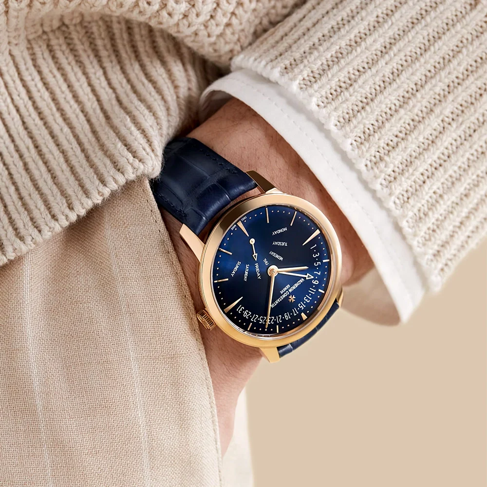 Patrimony Retrograde Day-Date 43mm 18ct Pink Gold Automatic Watch - Image 3