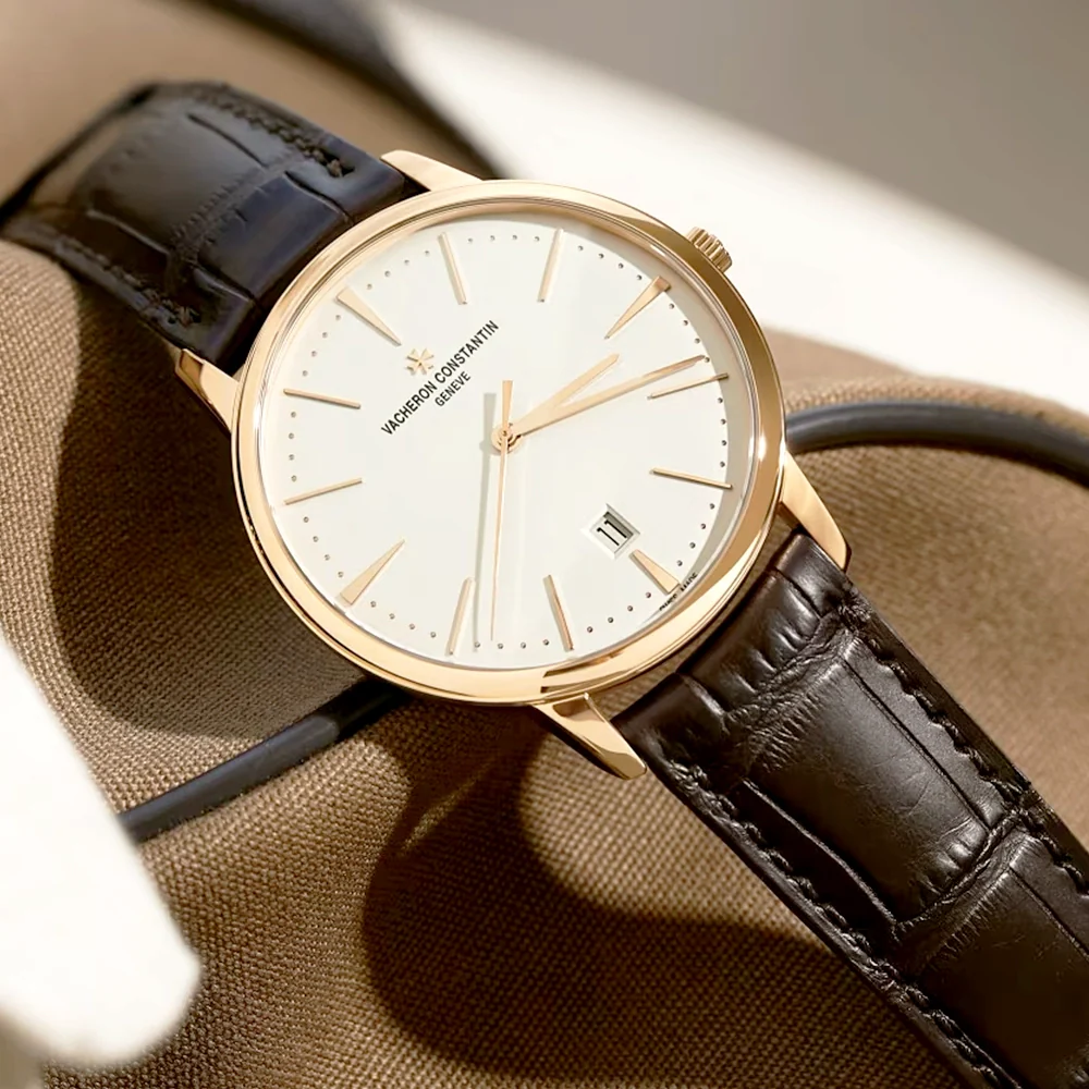 Patrimony Self-Winding 40mm 18ct Pink Gold Silver Dial Mens Watch - Image 2