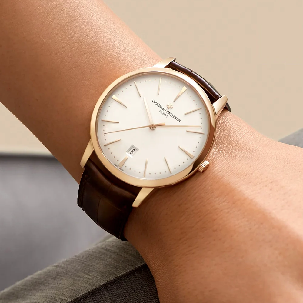 Patrimony Self-Winding 40mm 18ct Pink Gold Silver Dial Mens Watch - Image 4