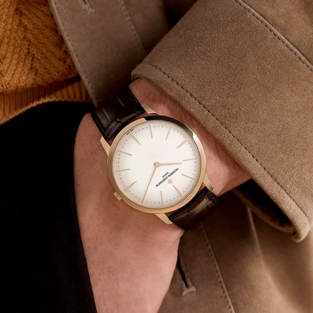 Patrimony Manual-Winding 18ct Pink Gold Mens Silver Dial Watch - Image 3