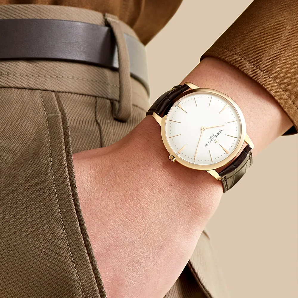 Patrimony Manual-Winding 18ct Pink Gold Mens Silver Dial Watch - Image 5