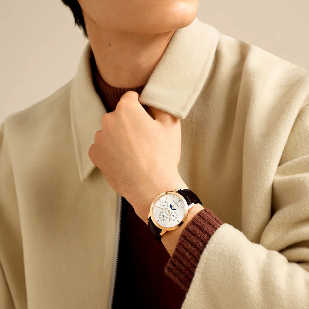 Patrimony Perpetual Calendar Ultra-Thin 41mm 18ct Pink Gold Watch - Image 3