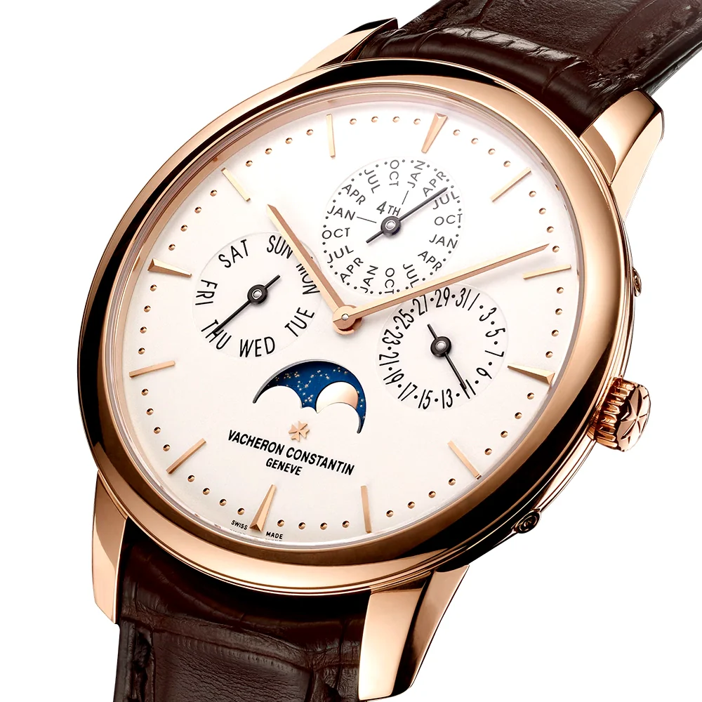 Patrimony Perpetual Calendar Ultra-Thin 41mm 18ct Pink Gold Watch - Image 4