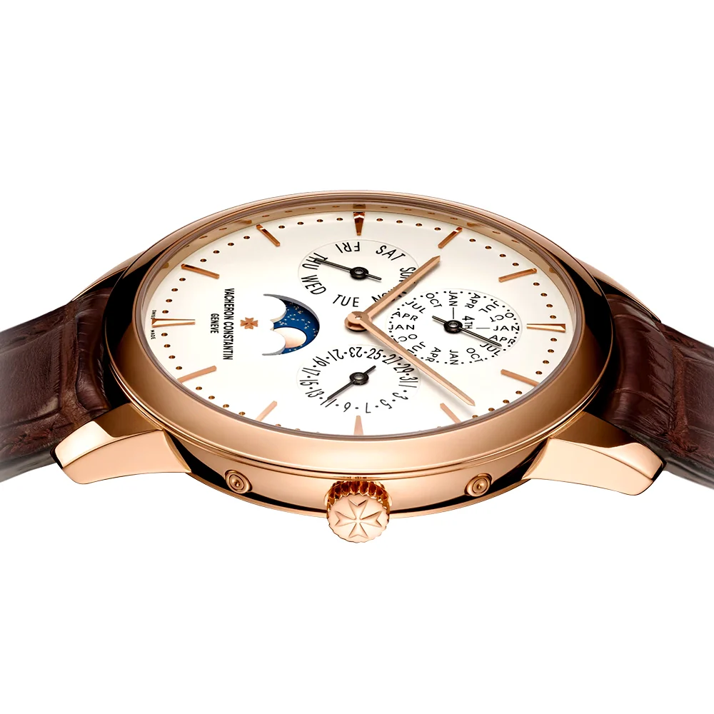 Patrimony Perpetual Calendar Ultra-Thin 41mm 18ct Pink Gold Watch - Image 6