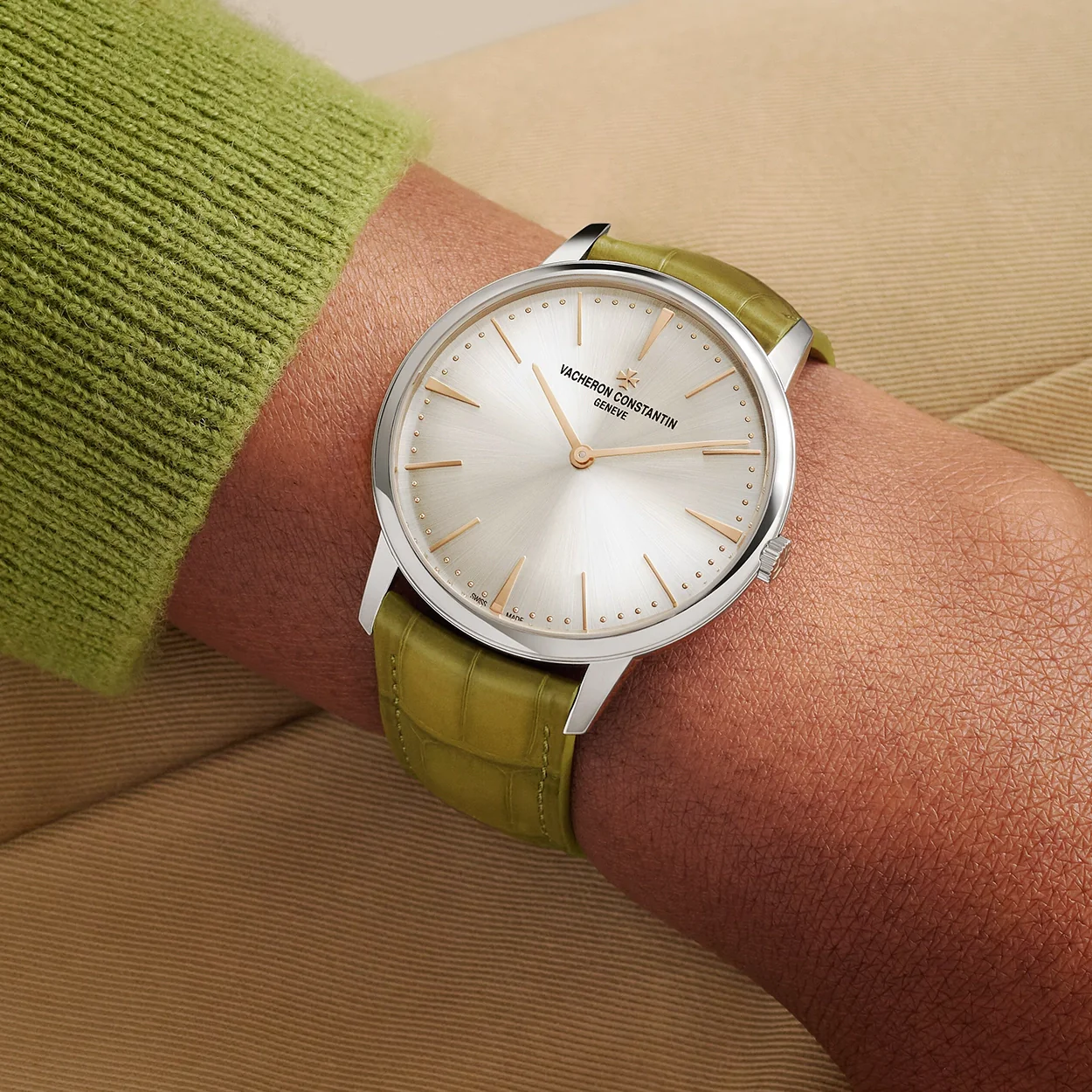 Patrimony Manual-Winding 39mm 18ct White Gold Silver Dial Watch - Image 4
