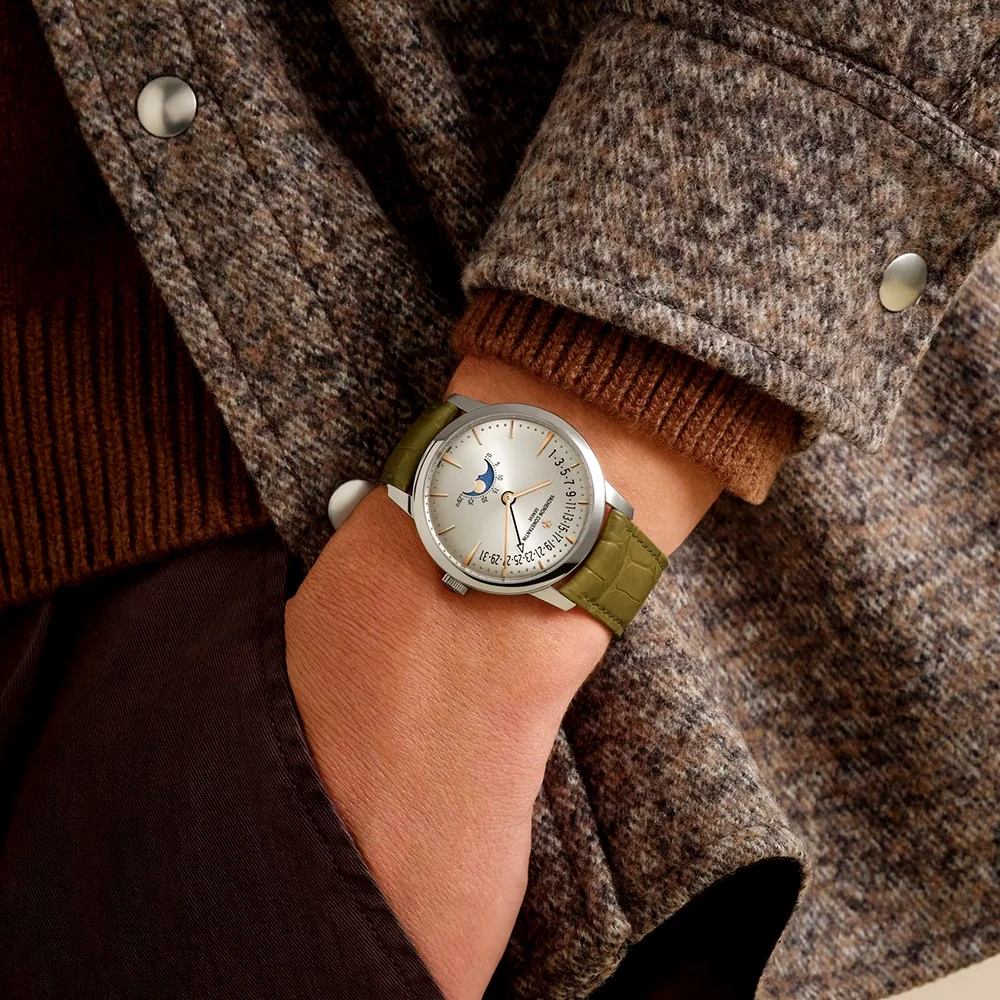 Patrimony Moonphase Retrograde 42.5mm 18ct White Gold Watch - Image 4