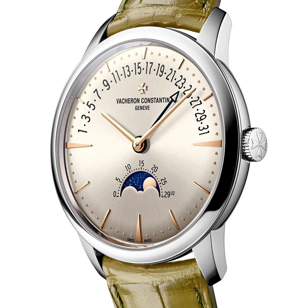 Patrimony Moonphase Retrograde 42.5mm 18ct White Gold Watch - Image 5