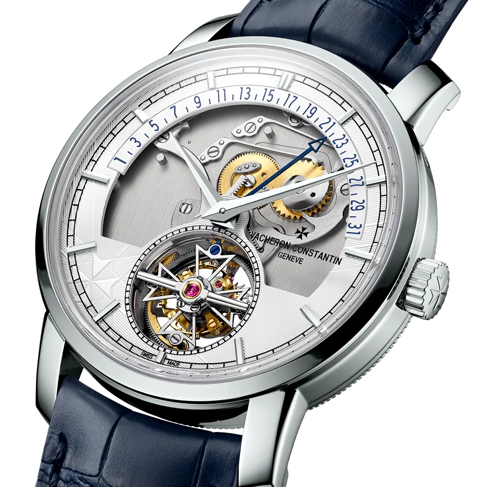 Traditionnelle Tourbillon Retrograde Date Openface Platinum Watch - Image 4