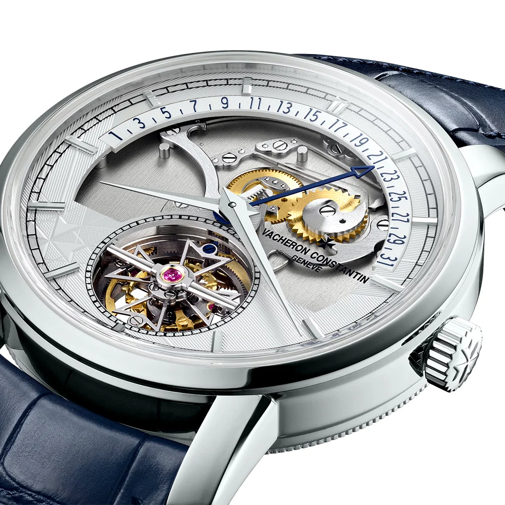 Traditionnelle Tourbillon Retrograde Date Openface Platinum Watch - Image 5
