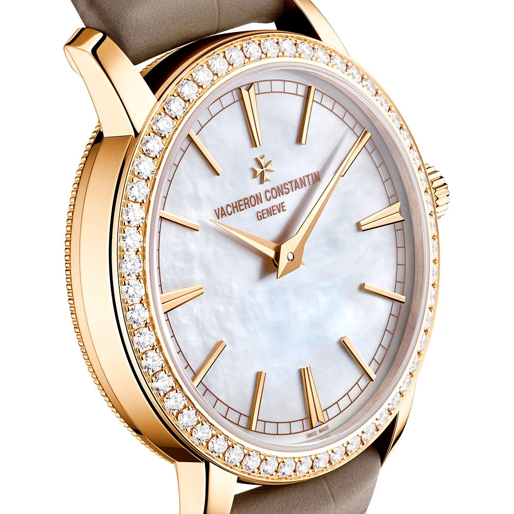 Traditionnelle Manual-Winding 33mm 18ct Pink Gold Diamond Set Watch - Image 5