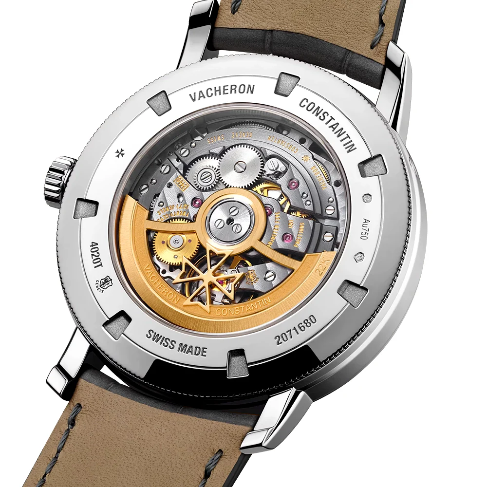 Traditionnelle Complete Calendar Openface 18ct White Gold Strap Watch - Image 7