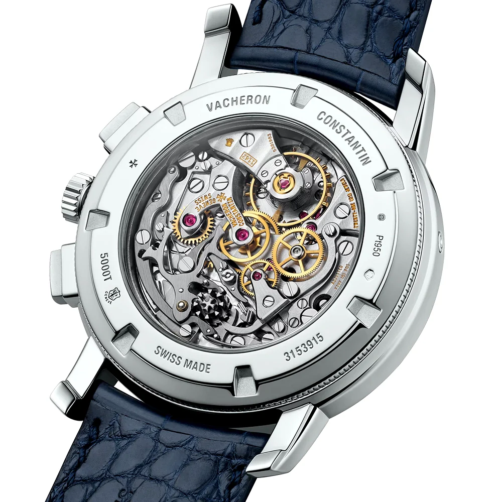 Traditionnelle Perpetual Calendar 43mm Platinum Salmon Dial Chronograph Watch - Image 8
