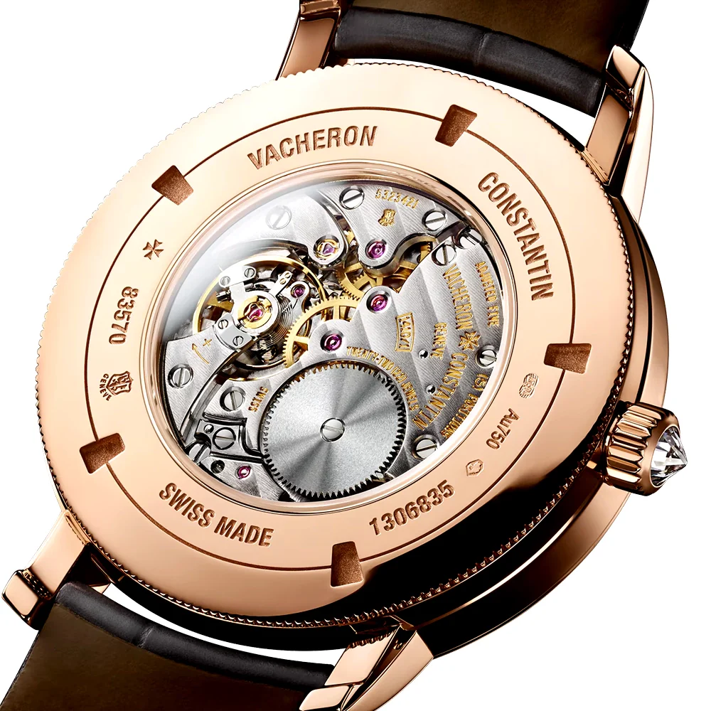 Traditionnelle Moon Phase 18ct Pink Gold Diamond Set Ladies Watch - Image 6